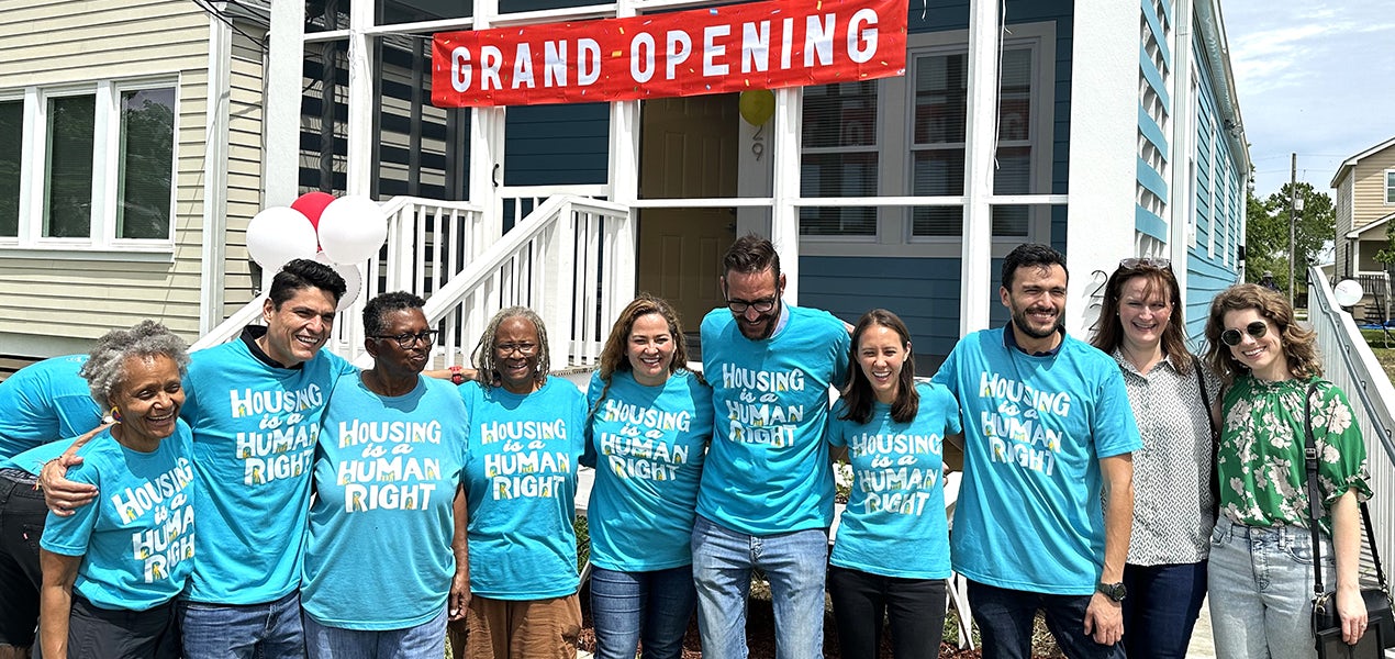 Ribbon Cutting Ceremony at Fats Domino Tiny Home for the Homeless